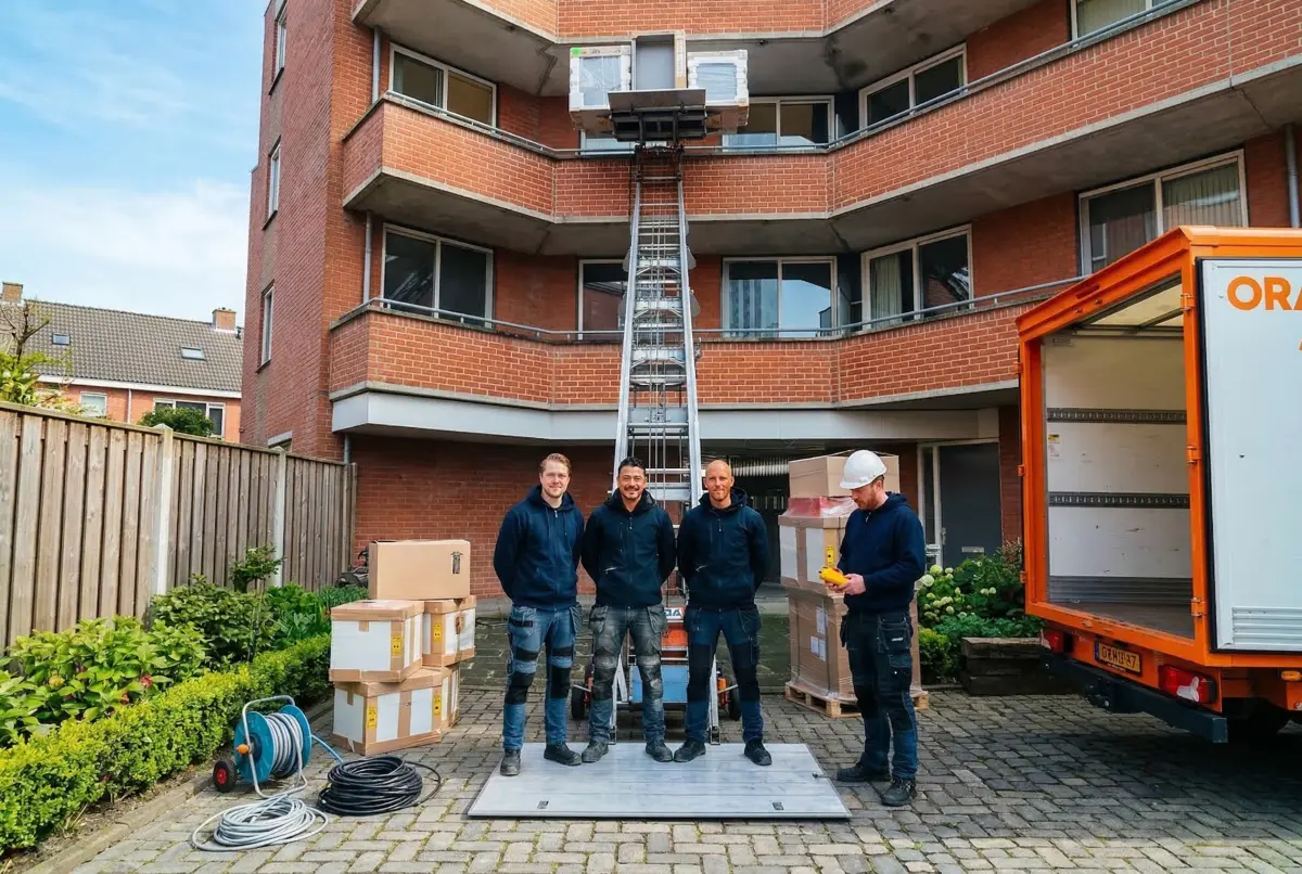 Verhuisteam aan het werk
