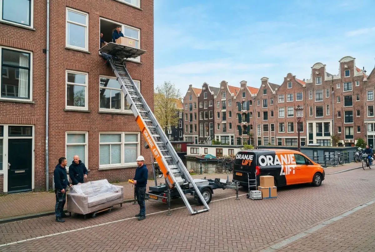 Verhuislift bij woning Enschede